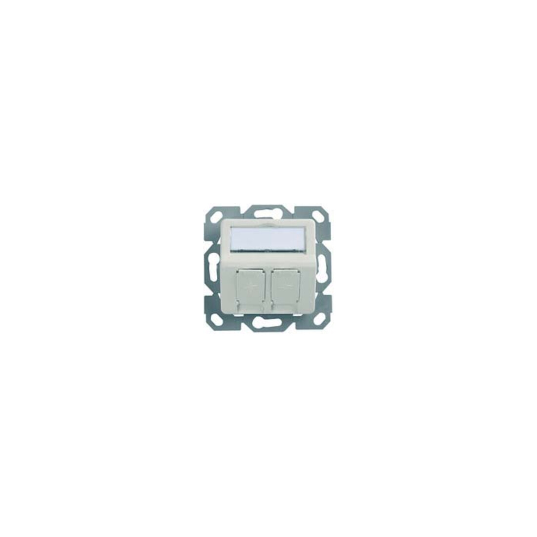 Telegärtner Support de module 2x encastré/50 aws en saillie 100021417