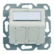 Telegärtner Support de module 2x encastré/50 aws en saillie 100021417-2