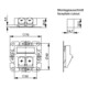 Telegärtner Support de module 2x encastré/50 aws en saillie 100021417