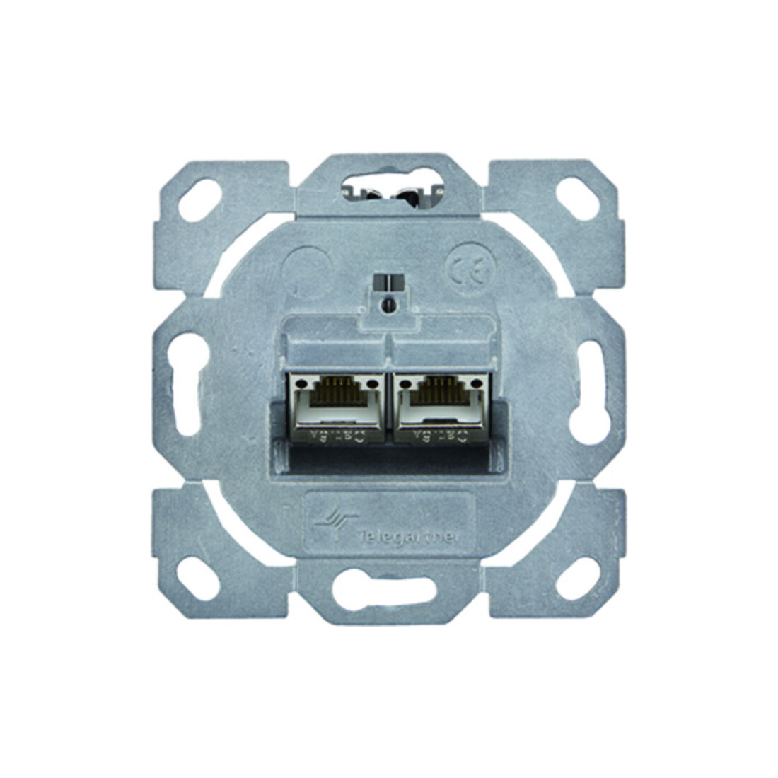 Telegärtner Support de module AMJ-S double encastré/0flex Cat6A T568A 100022964