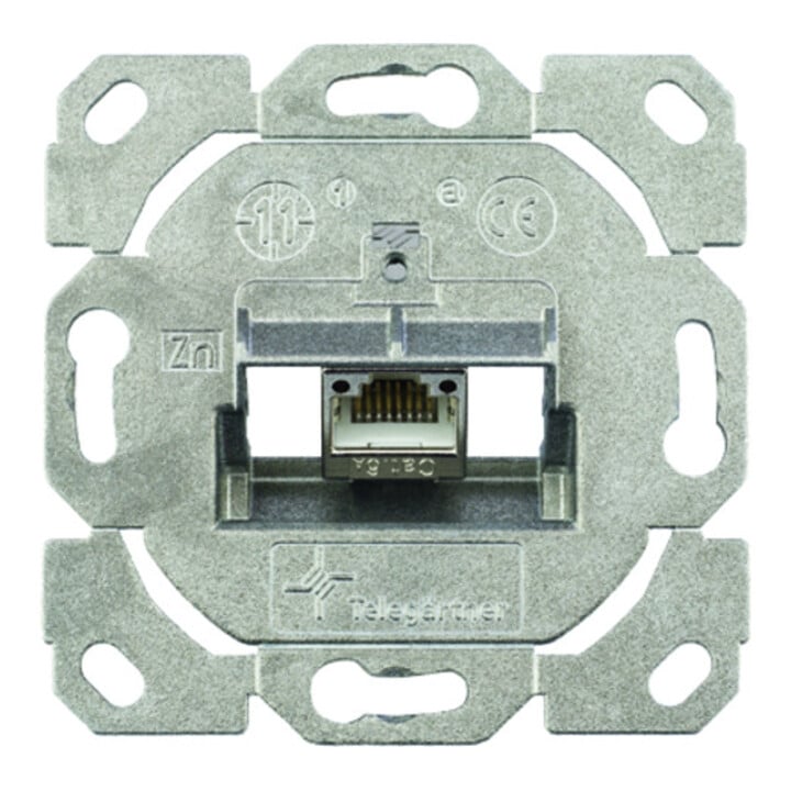 Telegärtner Support de module AMJ-S simple encastré/0flex Cat6A T568A 100022968