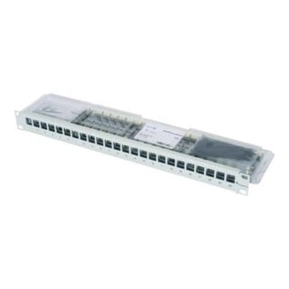 Telegärtner Support modulaire 19Z 1U gris avec 24x AMJ-S Cat6A 100007012