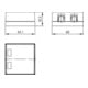 Telegärtner Support modulaire 2 voies 68x64, aws 100021397