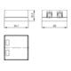 Telegärtner Support modulaire 2 voies 68x64, aws 100021397