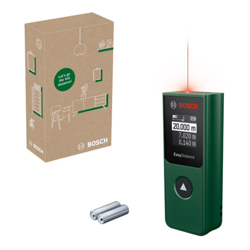 Télémètre laser numérique EasyDistance 20 Bosch, carton eCommerce