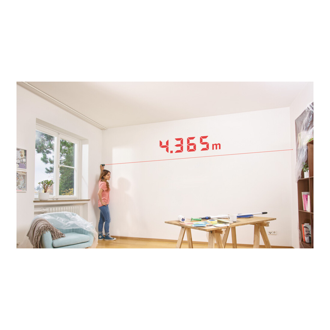 Télémètre laser numérique EasyDistance 20 Bosch, carton eCommerce