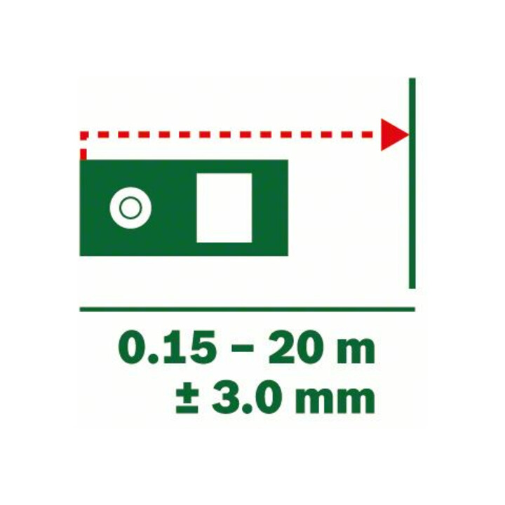 Télémètre laser numérique Zamo de Bosch