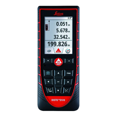 Télémètre Leica DISTO D510 0,05 - 200 m ± 1 mm IP 65