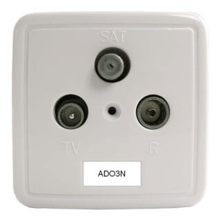 Televes Boîte de dérivation 3 voies avec APR et plaque rws ADO3N
