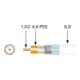 Televes Câble coaxial 1,0/4,6 mm, 3 fois blindé SK100plus Sp100