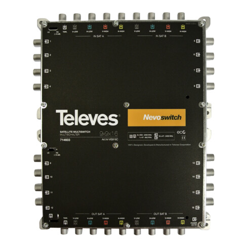 Televes Multischalter 9 in 16 Guß NEVO kaskadierb.o.NT MS916C