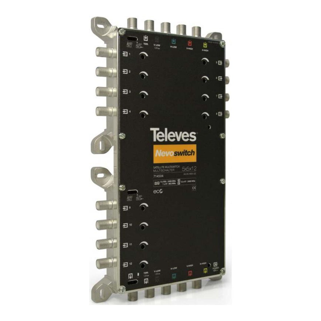 Televes Multiswitch 5 vers 12 en fonte NEVO recpower cascade MS512C