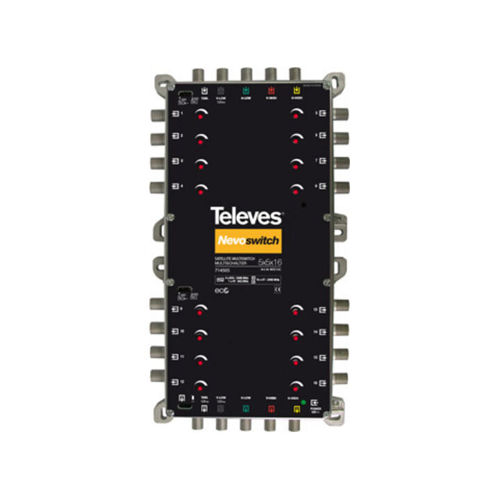 Televes Multiswitch 5 vers 16 fonte NEVO recpower cascade MS516C
