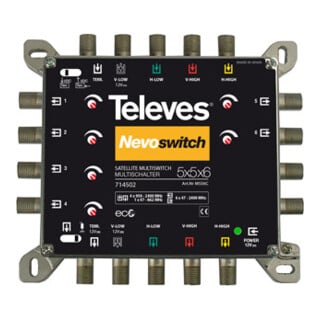 Televes Multiswitch 5 vers 6 en fonte NEVO recpower cascade MS56C