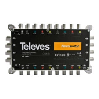 Televes Multiswitch 9 vers 8 en fonte NEVO cascade sans alimentation MS98C