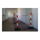 TEMKA Kettenpfosten-Set EcoMax mit 10 m Absperrkette 3x rot/weiß, 3x weiß/rot, 6x