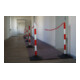 TEMKA Kettenpfosten-Set EcoMax mit 10 m Absperrkette 3x rot/weiß, 3x weiß/rot, 6x-5