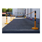 TEMKA Kettenpfosten - Set, g/s 6 Pfosten + 5x3m Kette-4