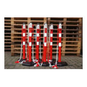 TEMKA Kettenpfosten - Set, r/w 6 Pfosten + 5x3m Kette-2