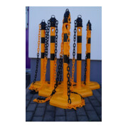 TEMKA Poteaux de chaîne - Set, g/s 6 poteaux + chaîne 5x3m