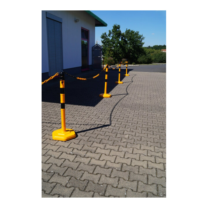 TEMKA Poteaux de chaîne - Set, g/s 6 poteaux + chaîne 5x3m