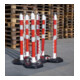 TEMKA Poteaux de chaîne - Set, r/b 6 poteaux + chaîne 5x3m-1