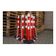 TEMKA Poteaux de chaîne - Set, r/b 6 poteaux + chaîne 5x3m-4