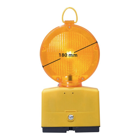 Témoin lumineux de chantier Nissen Tête de lampe LED jaune Nitra tournant.