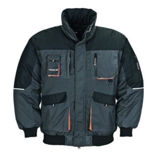 Veste de pilote Terratrend gris foncé/noir
