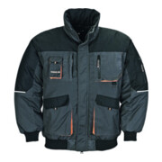 Veste de pilote Terratrend gris foncé/noir