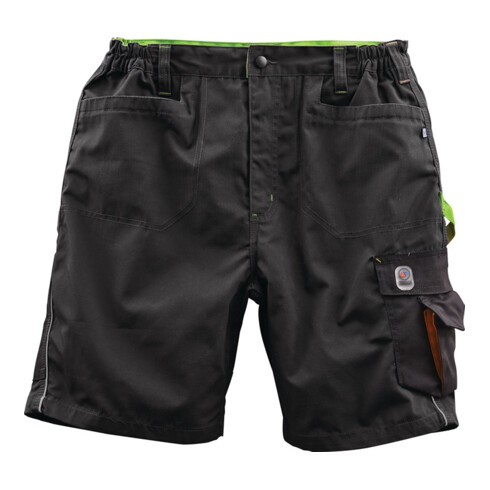 Terrax Heren Shorts Maat 50 zwart/limoen 65% PES/35% CO