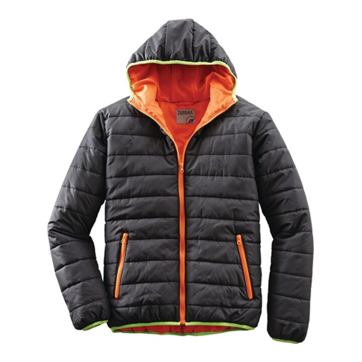 Terrax Herren Steppjacke Workwear Gr.M schwarz/limette 100% PES