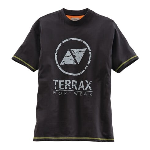 Terrax Herren T-Shirt Workwear Gr.L schwarz/limette 100%CO