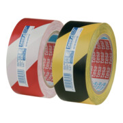 tesa 60760 Ruban de signalisation rouge/blanc 33 m x 50 mm