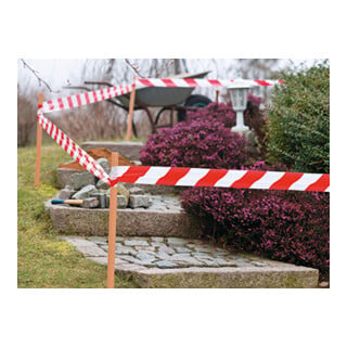tesa Absperrband Signal 58137-00000 80mmx100m rot/weiß