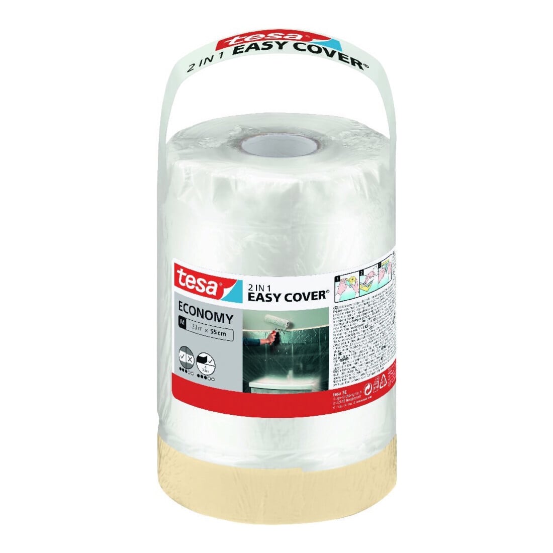 tesa Easy Cover® Economy Refill, M (33m x 55cm)