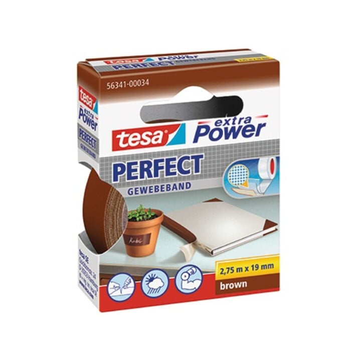 Tesa extra Power braun 2,75m:19mm Gewebeband