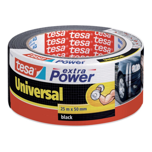 tesa extra Power Universel 25 m x 50 mm noir