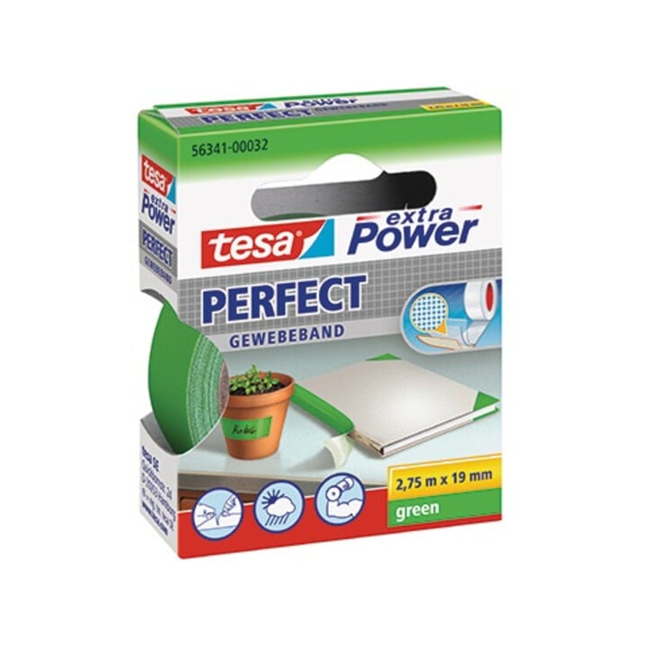 tesa Gewebeband extra Power Perfect 56341-00032 19mmx2,75m grün