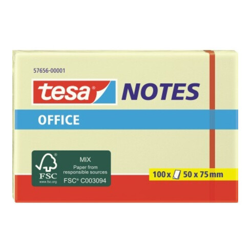 tesa Haftnotiz Office Notes 57656-00001 50x75mm 100Bl. gelb