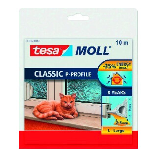 tesa Joint en P profilé 5395 10mx9mm marron