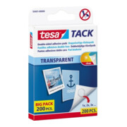tesa Klebepad Tack 59401-00000 10x10mm transparent 200 St./Pack