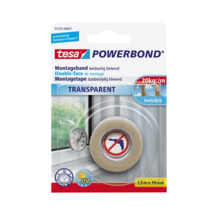 tesa Montageband 55743-00001 transparent