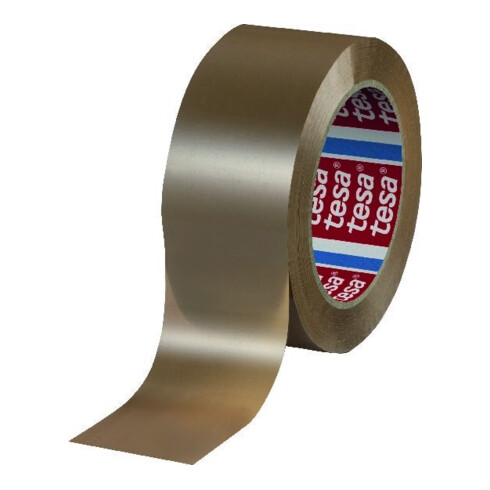 tesa PET recyclé CST 60418 chamois 132 m x 50 mm avec caoutchouc hotmelt