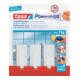 tesa Powerstrips Crochets Small Classic, blanc-1