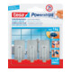 tesa Powerstrips Crochets Small Classic, chrome-1