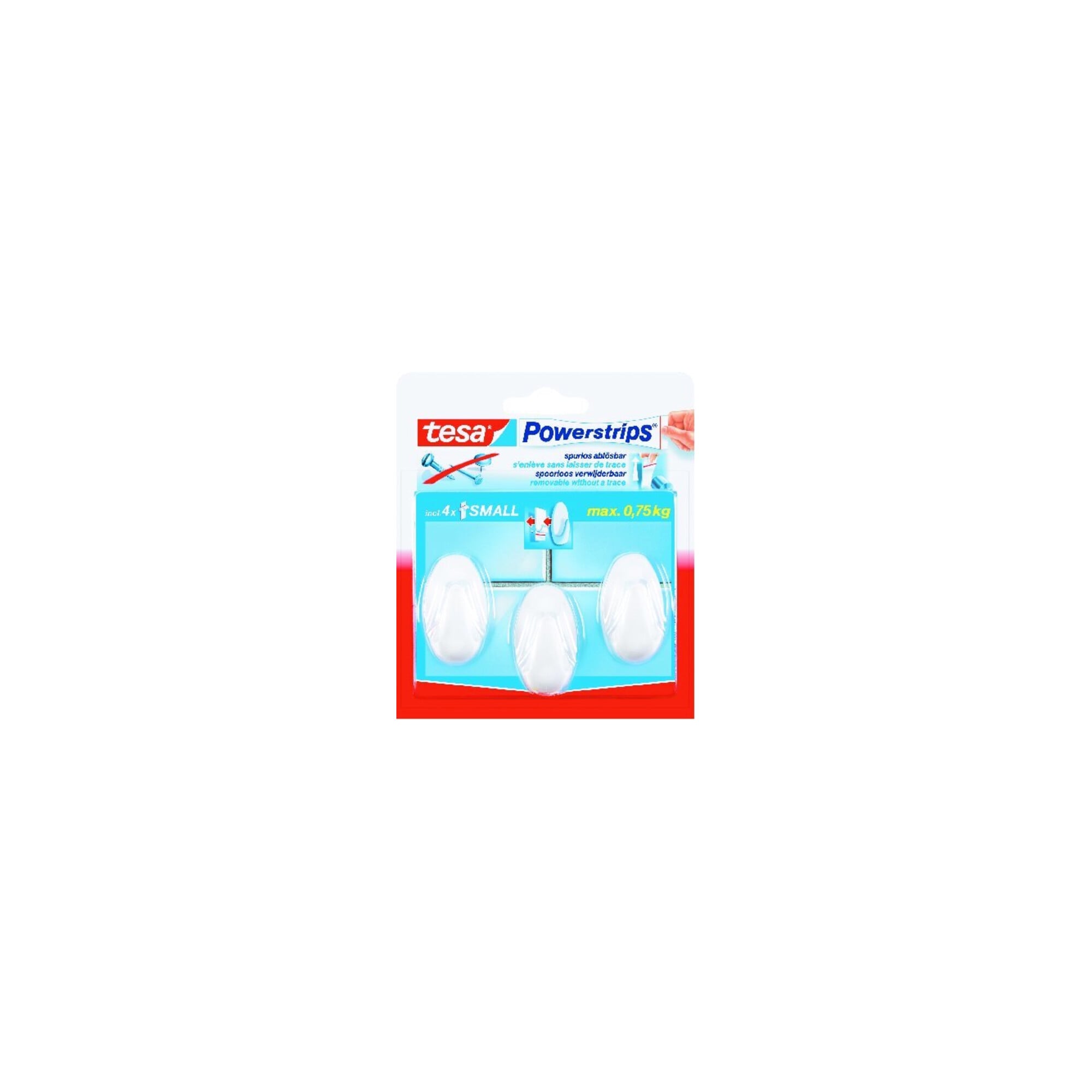 tesa Powerstrips Haken Small Oval,weiß