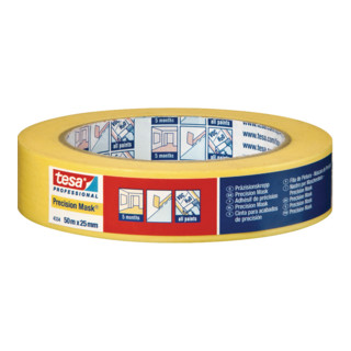 tesa Präzisionskrepp® PLUS 4334 50m x 30mm gelb