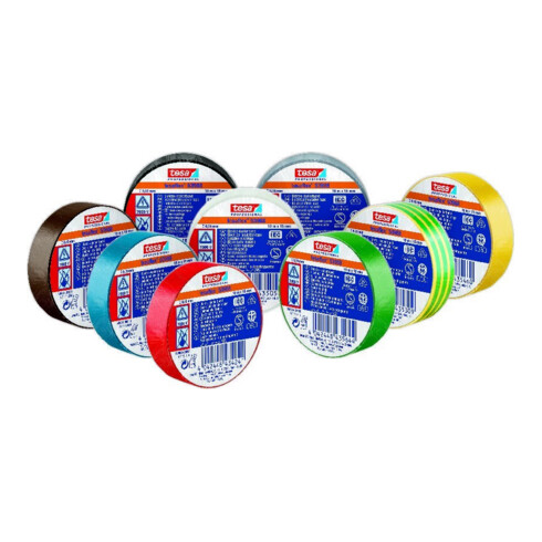 tesa PVC-Elektroisolierband 10m x 15mm, rot