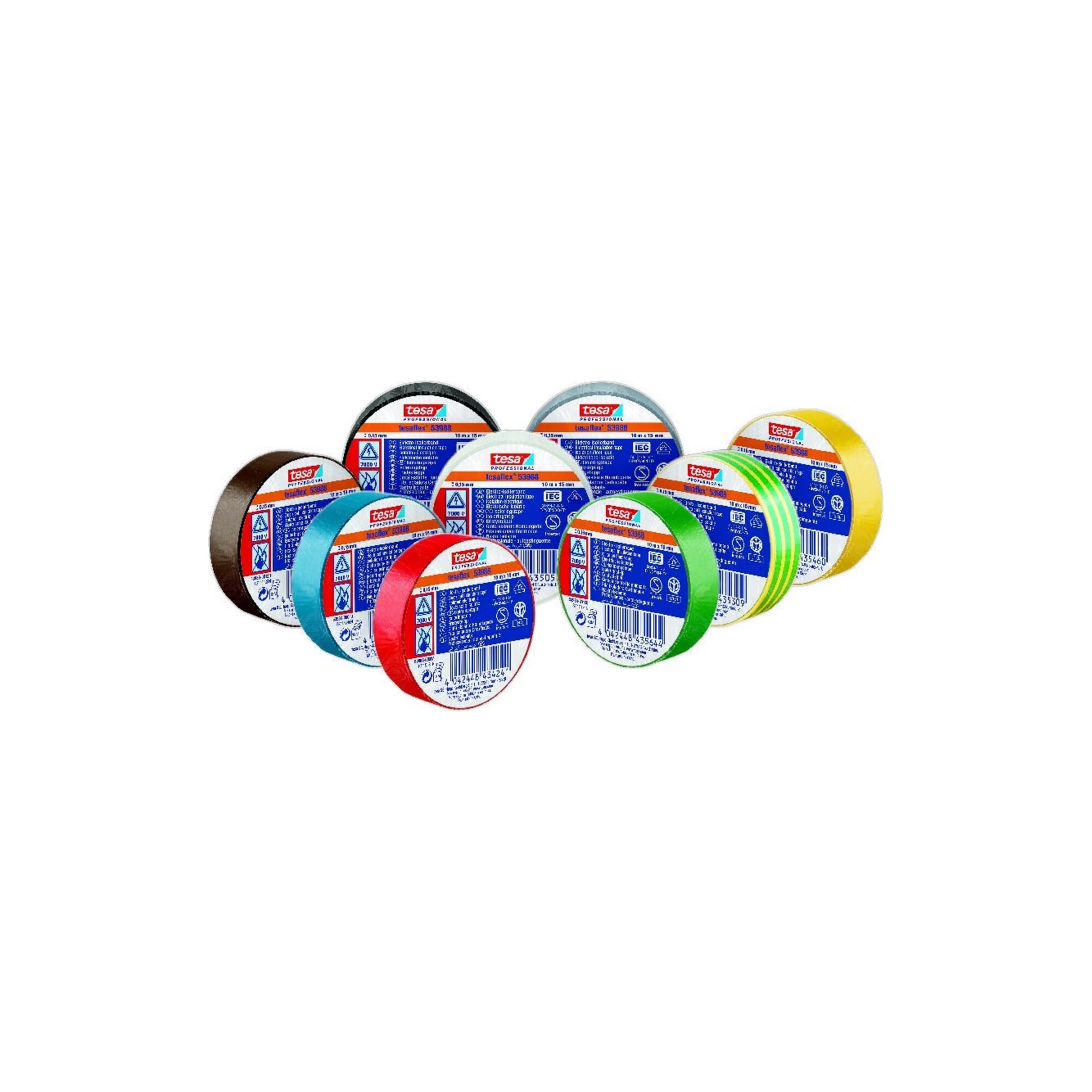 tesa PVC-Elektroisolierband 20m x 19mm, grün